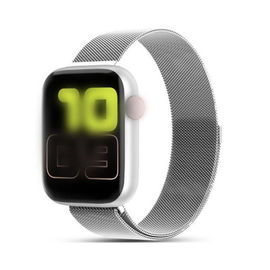 Duży ekran W68 Fitness Tracker Inteligentny zegarek Pasek ze stali nierdzewnej dla Androida / iOS