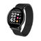 Duży okrągły ekran dotykowy Smartwatch, stalowy pasek Fitness Tracker Inteligentny zegarek do pomiaru ciśnienia krwi